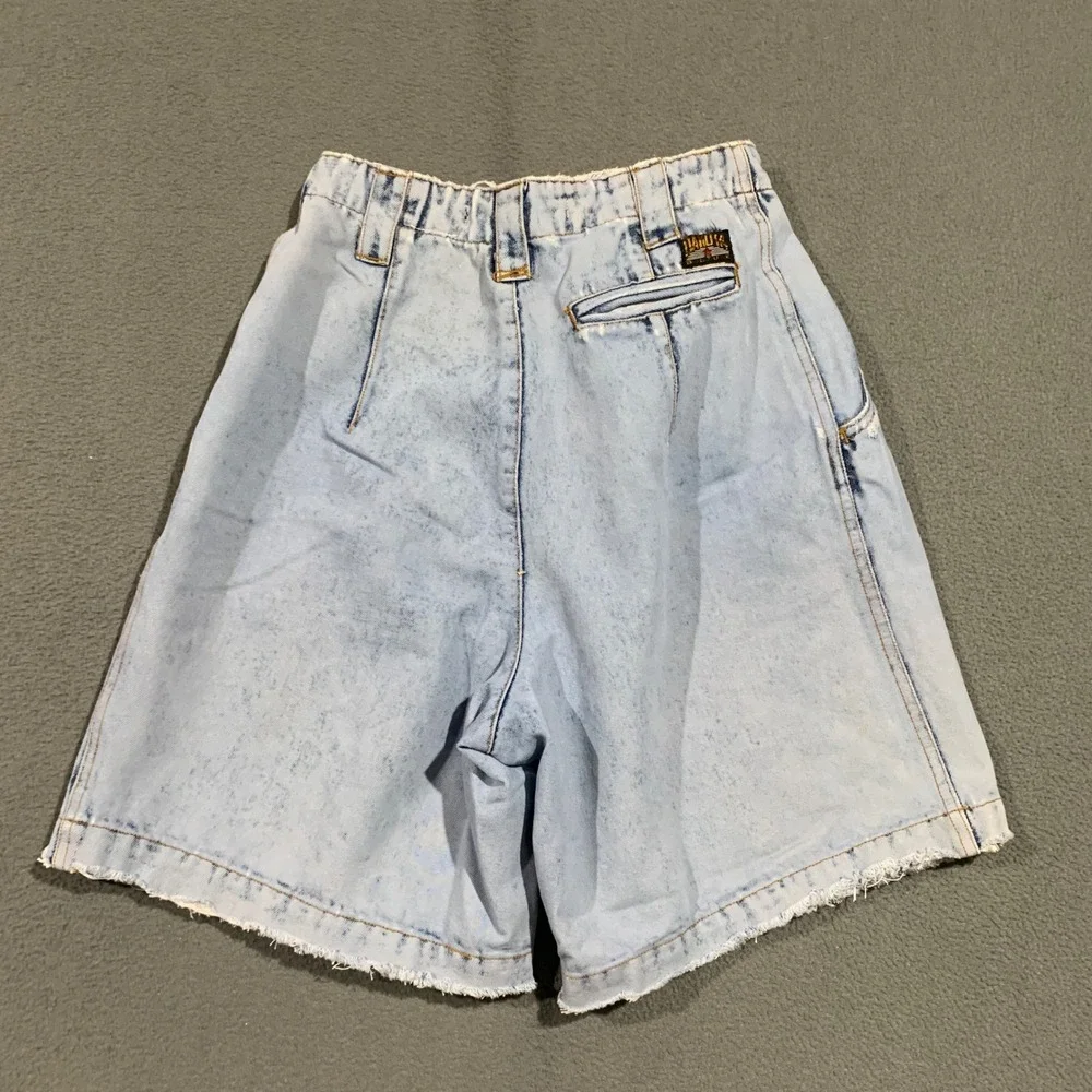 Dakota Blue 90s Light Acid Wash Long Denim Shorts Women's Size‎ 5 VTG Hong Kong